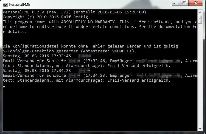 Programmoberfläche